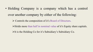 Holding company | PPTX