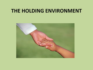 THE HOLDING ENVIRONMENT
 