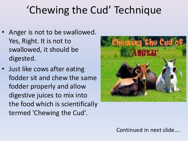 Hold On With Anger Not Just Tips A New Technique Called Chewing T 