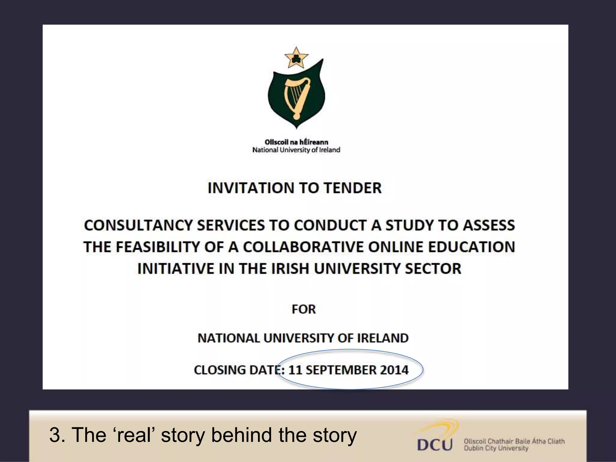 3. The ‘real’ story behind the story
 