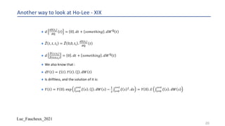 Ho Lee model and Girsanov theorem, ratio of deflated Zeros | PDF