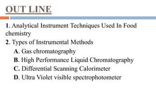 Instrument or Experimental Technique Used In Food  Chemical Composition Analysis