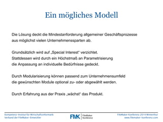 Kompetenz-Institut für Wirtschaftsinformatik 
Verband der FileMaker-Entwickler 
FileMaker Konferenz 2014 Winterthur 
www.f...
