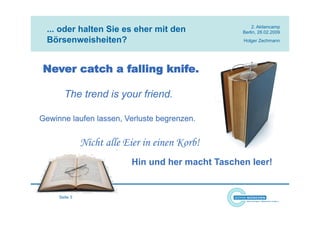 Holger Zechmann Vortrag Aktiencamp Berlin