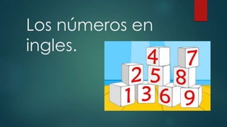 Los números en
ingles.