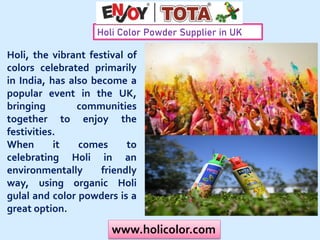 how should we celebrate holi festivalin eco friendly