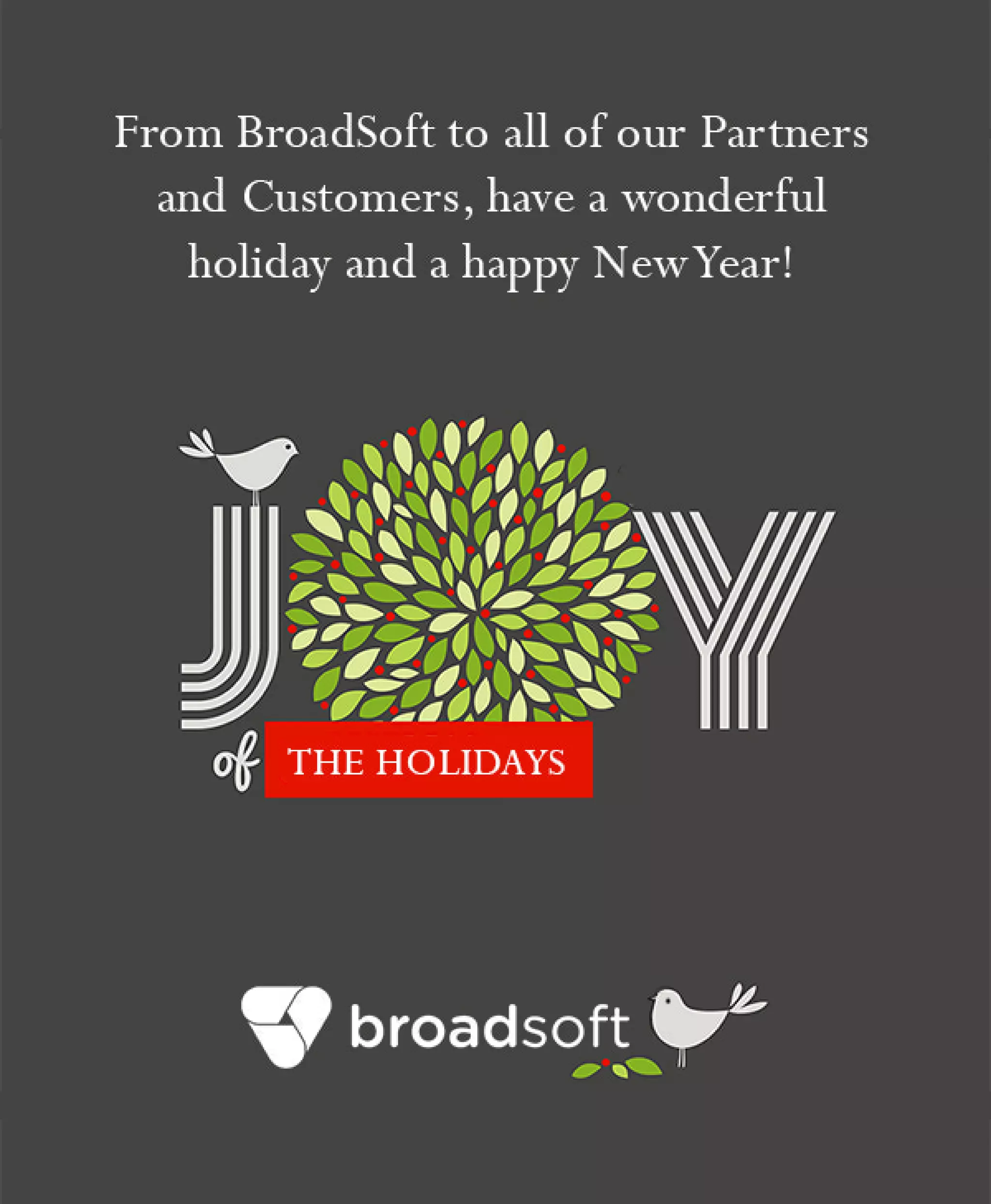 BroadSoft Holiday Card