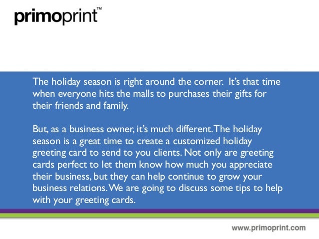 holiday greeting for businesses