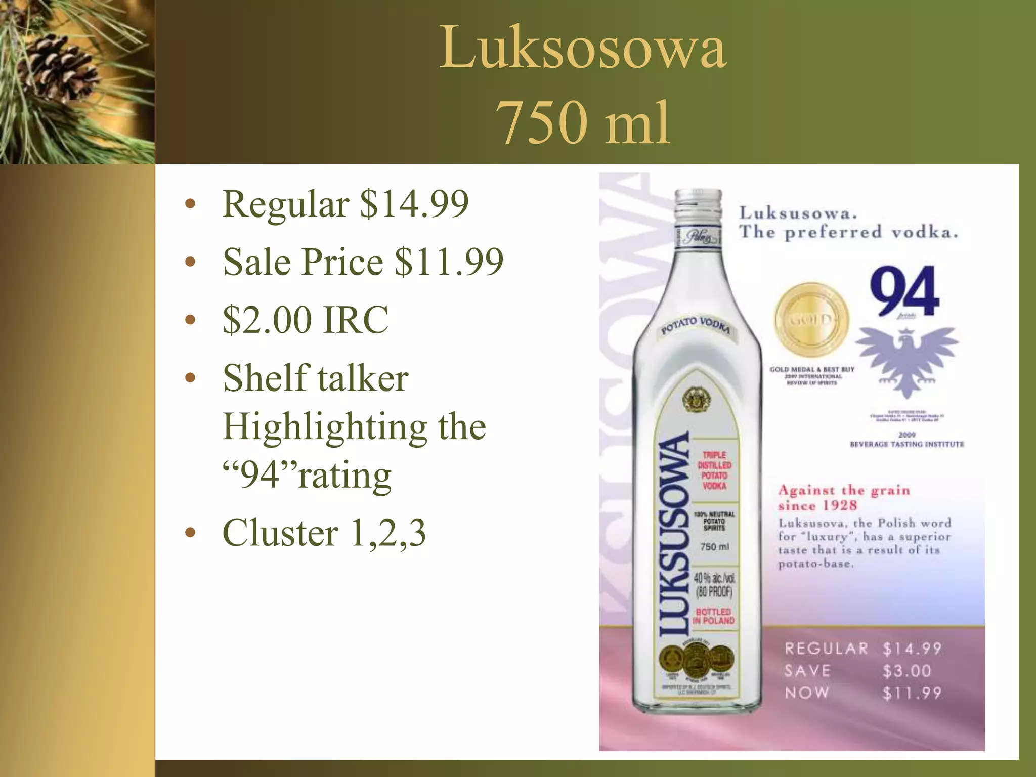 Master of MixesRegular $4.49                Sale Price  $3.9930279-Strawberry Daiquiri Mix - Nov30277-Piña Colada Mix - Nov30276-Bloody Mary Mix - Dec30278-Sour Apple Mix - Dec    Cluster   1,2,3,4,5