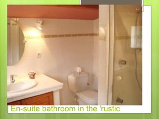 En-suite bathroom in the 'rustic
 