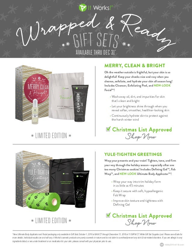 holiday it works gift bundles 2016 it works holiday