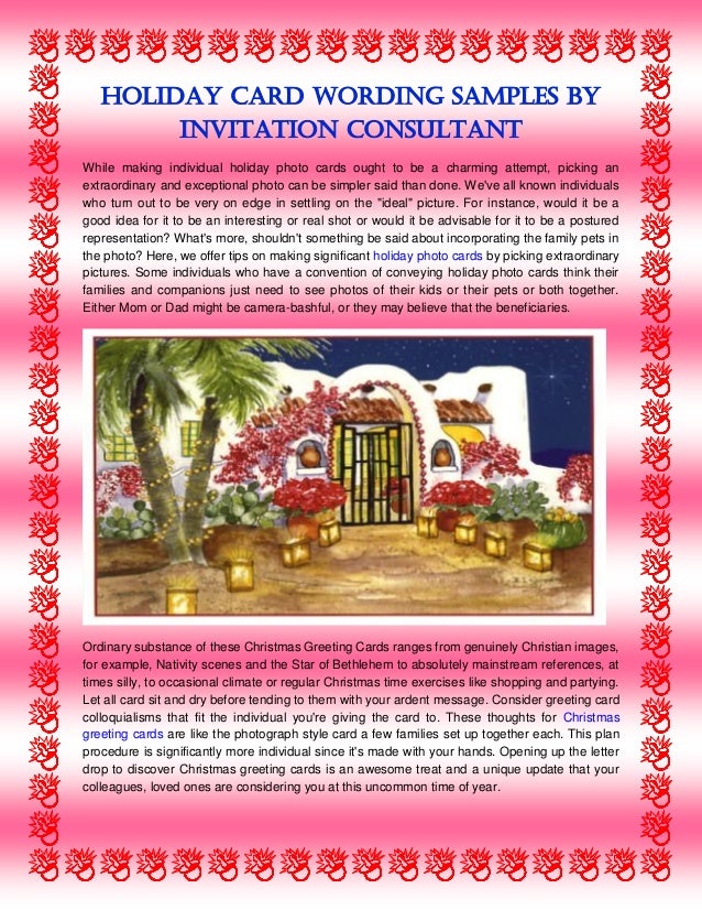 holiday card wording samples by invitation consultant while making individual holiday photo cards ought to be - Holiday Card Wording holiday card wording samples by invitation consultant while making individual holiday photo cards ought to be - Holiday Card Wording