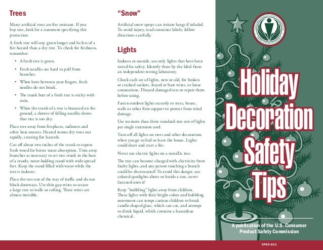 holiday decoration safety tips from cpsc holiday decoration safety tips from cpsc