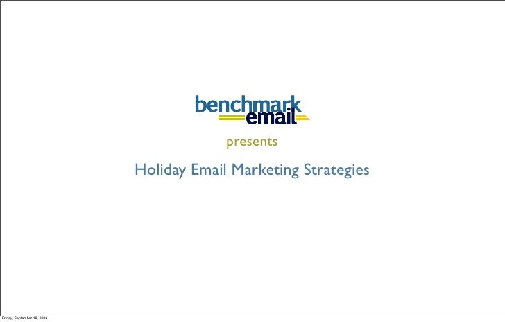 Holiday Email Marketing Tips From Benchmark Email