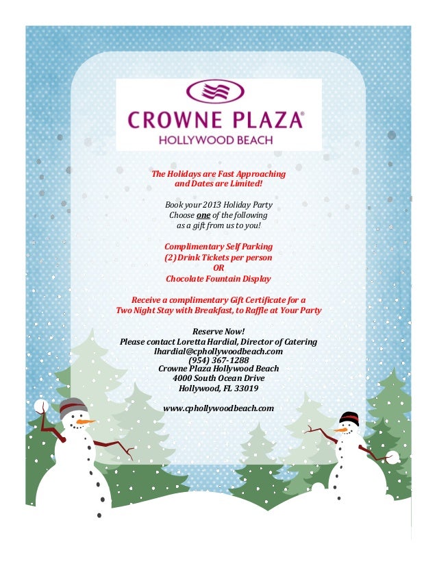 holiday party flyer
