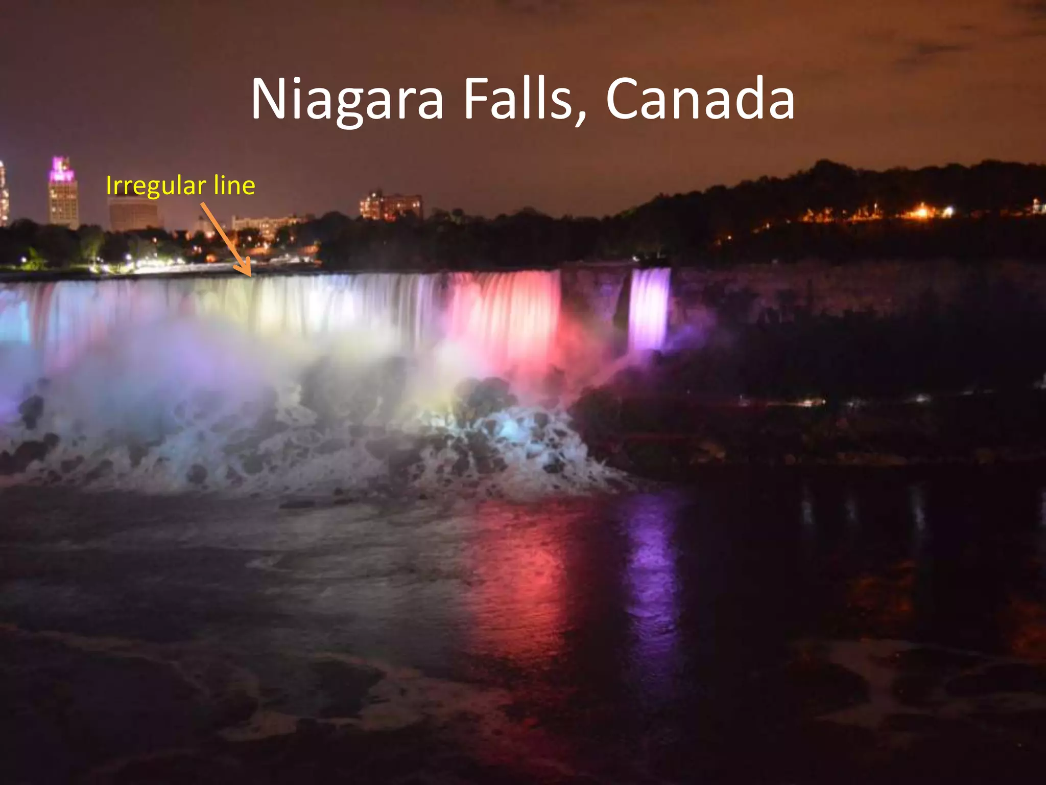Niagara Falls, Canada
Irregular line
