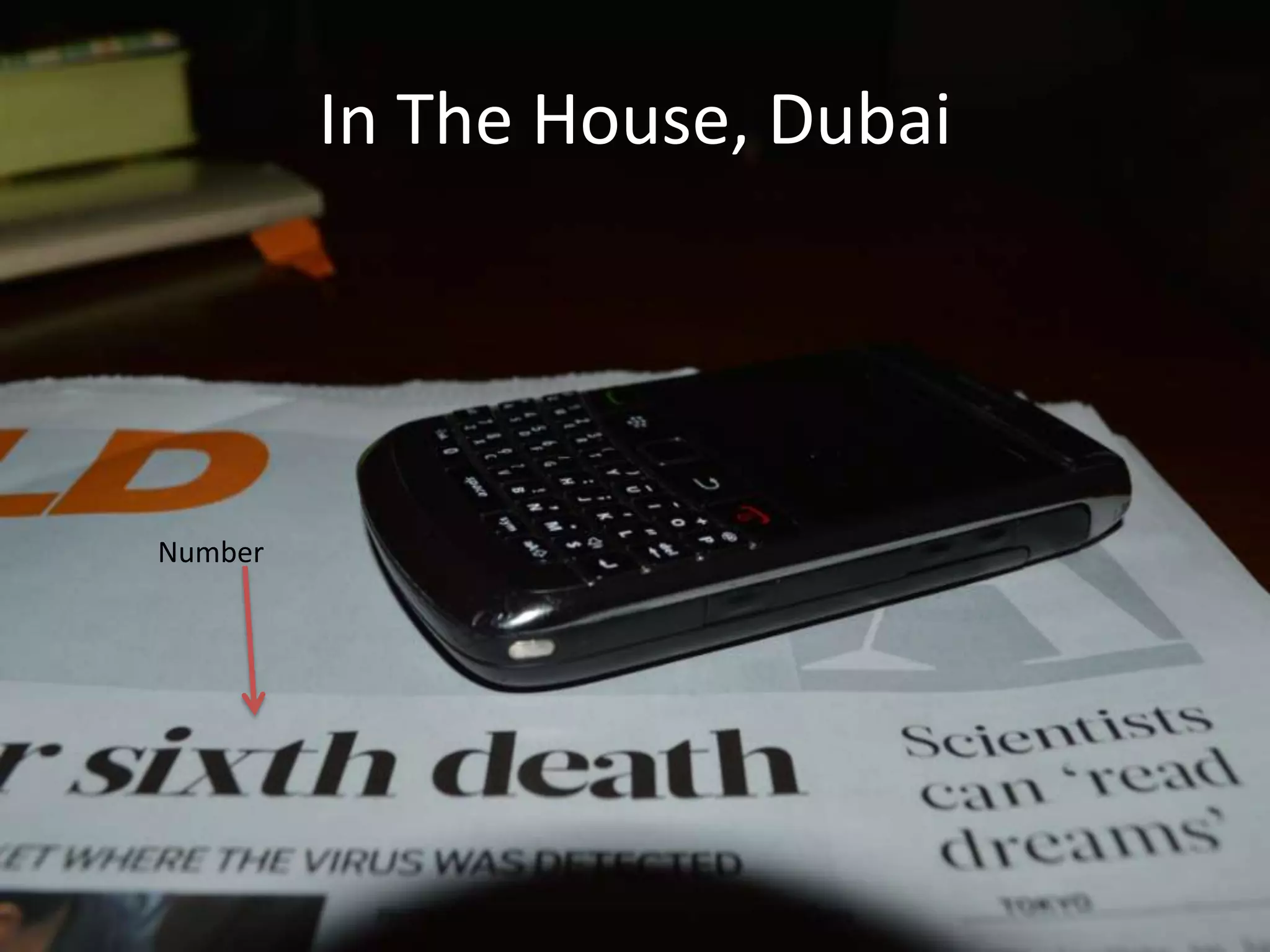 In The House, Dubai
Number