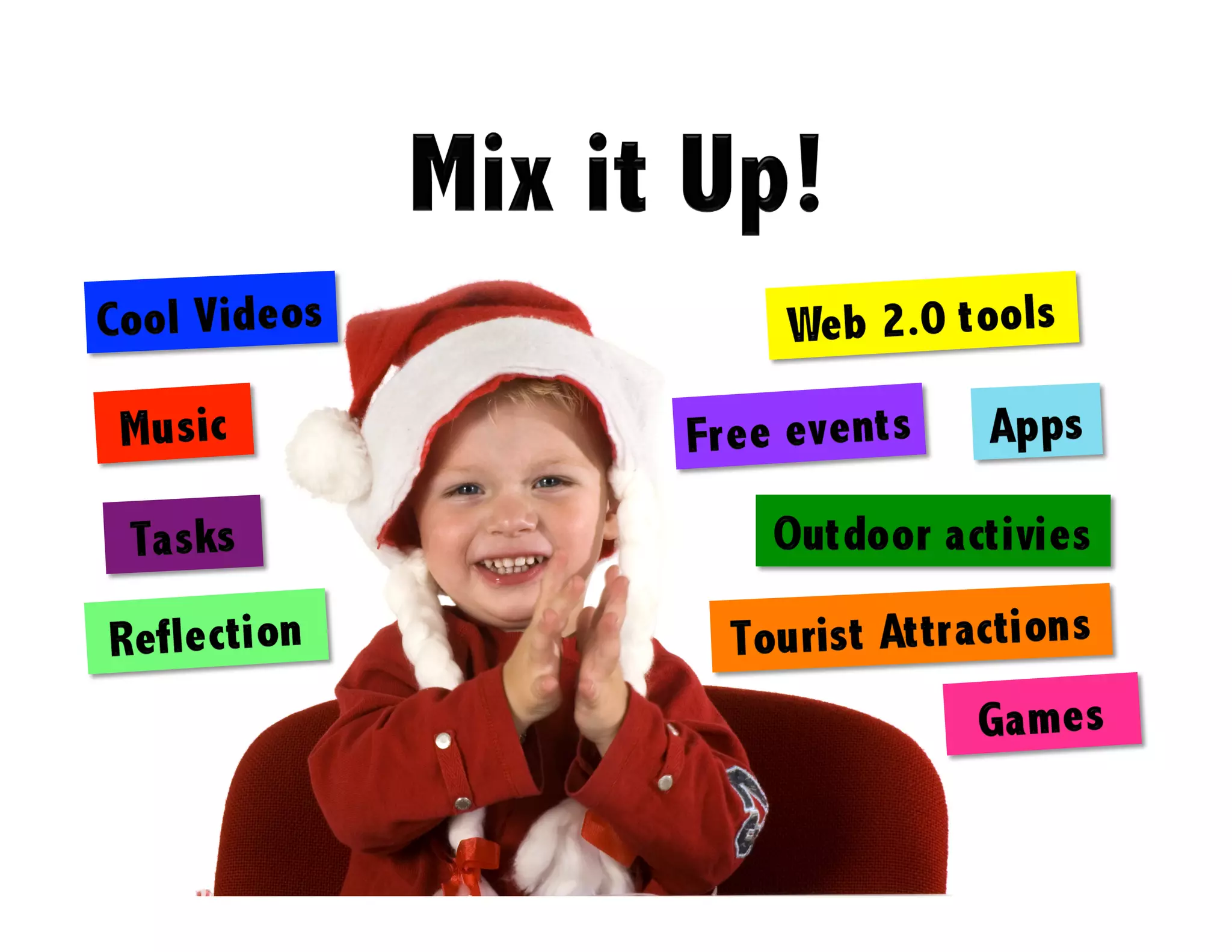 Click & find a surprise!
•  ame
G
•  pp
A
•  xperiment
E
•  rainteaser
B
•  ptical illusion
O
•  lue to solve a mystery
C
•  oke
J
•  eme
M
•  ideo. Thinglink will
V
have a Youtube pop-up.
•  act of the day
F

 