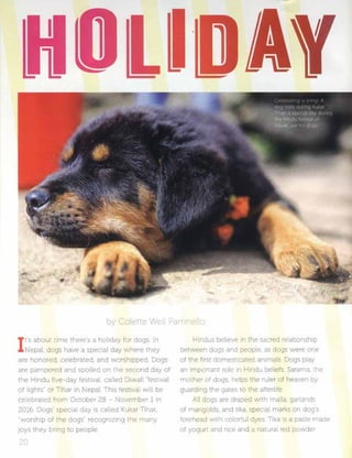 Holiday Just for Dogs by Colette Weil Parrinello Cobblestone Pub