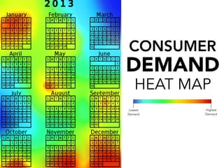 CONSUMER

DEMAND
HEAT MAP

Lowest
Demand

Highest
Demand

 