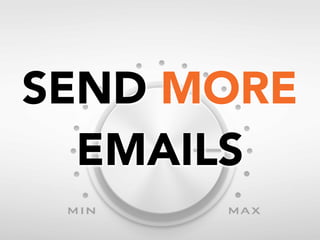 SEND MORE
EMAILS

 
