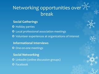 Holiday Networking 2014
