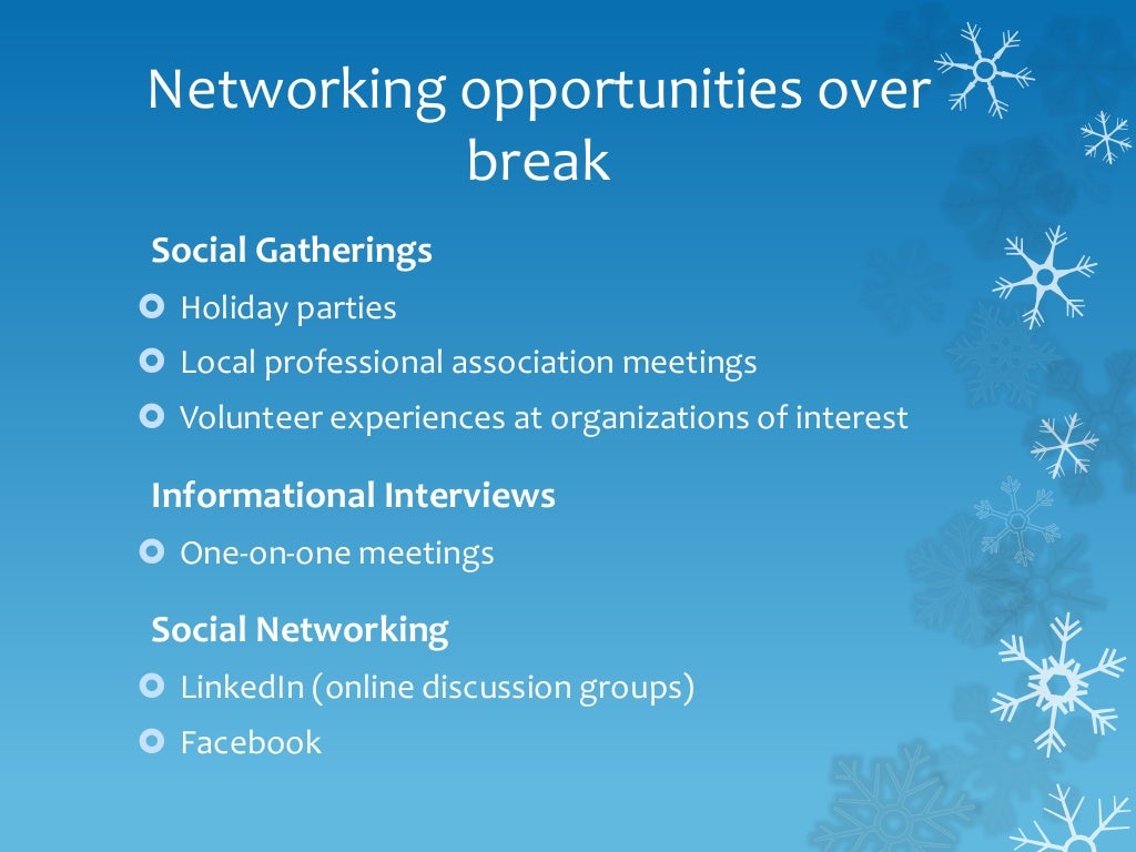 Holiday Networking 2014