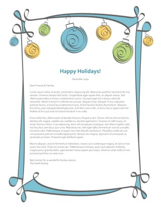 Holiday Newsletter by Sweetney Slide 1