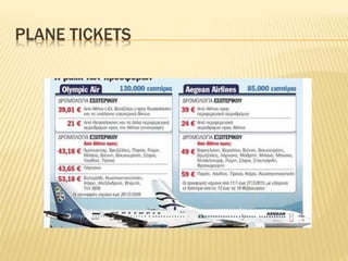 PLANE TICKETS
 