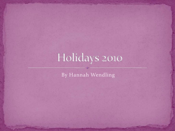 holiday powerpoint