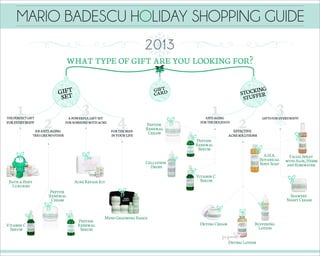 Mario Badescu Skin Care Holiday Shopping Guide 2013