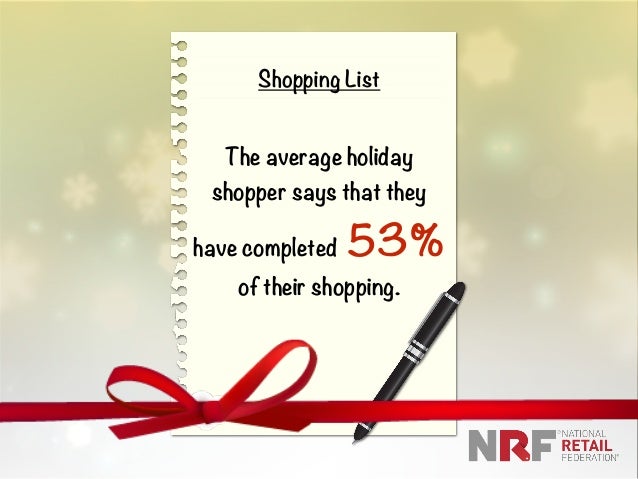 holiday shopping list