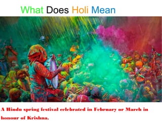 Holi festival | PPT