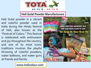 holi gulal manufacturer
