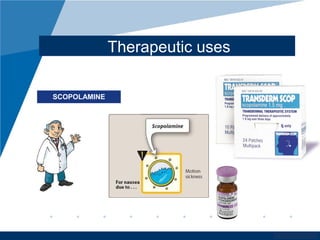www.company.com
Therapeutic uses
SCOPOLAMINE
 