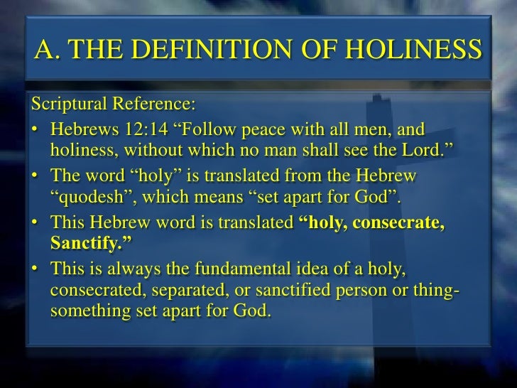 Holiness Holiness 2 728