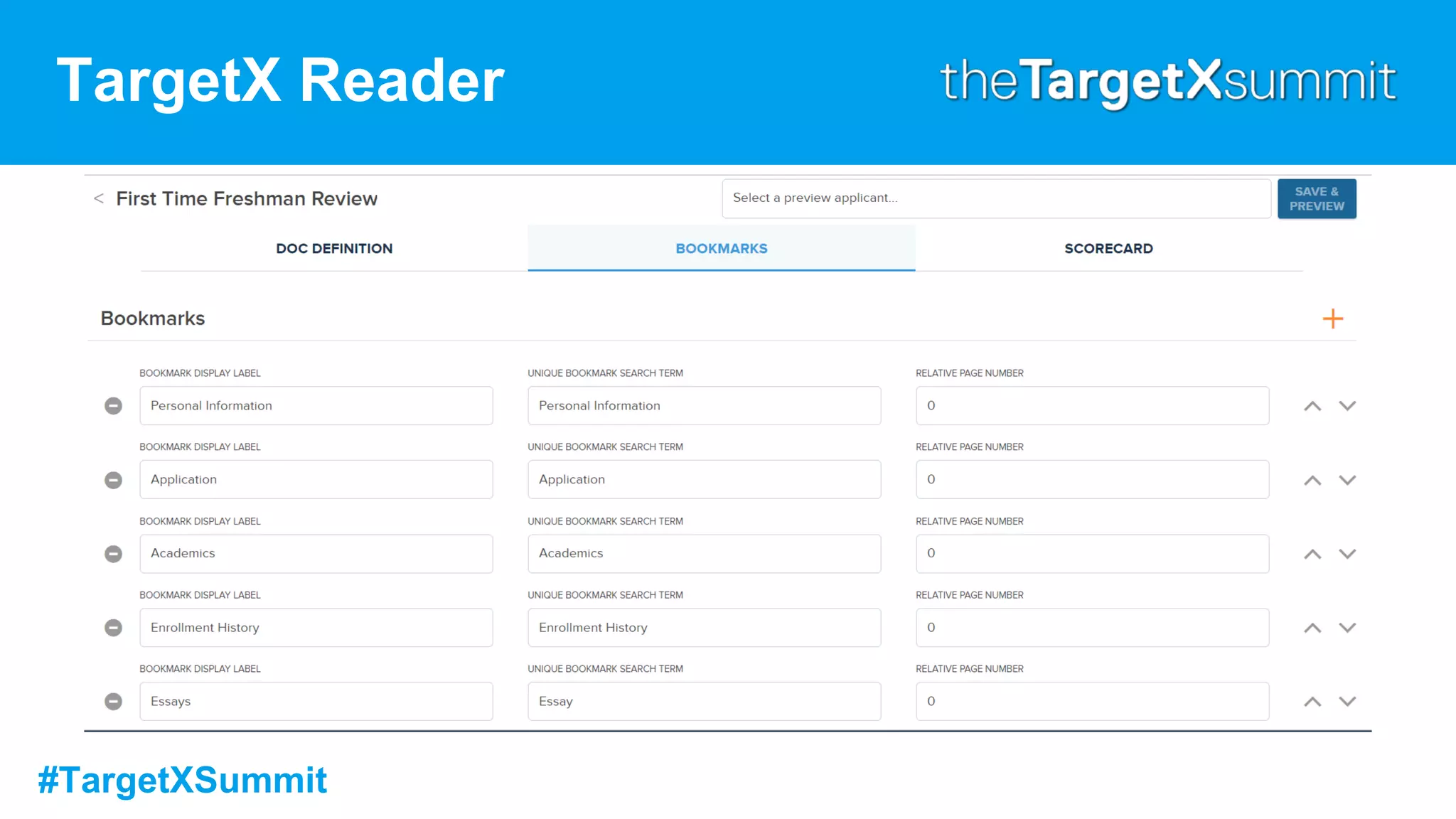 #TargetXSummit
TargetX Reader
 