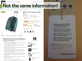 Not the same information!