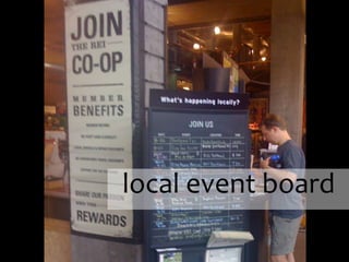 local event board
 