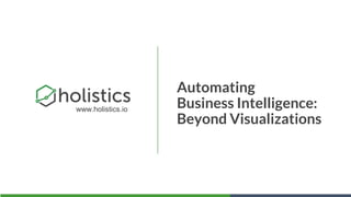 Holistics Data Platform Presentation (final) | PPTX