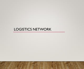 LOGISTICS NETWORK
 