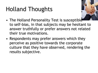 The Hesitant Personality The Holland Codes | PPT