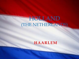 HOLLAND
(THE NETHERLANDS)



    HAARLEM
 