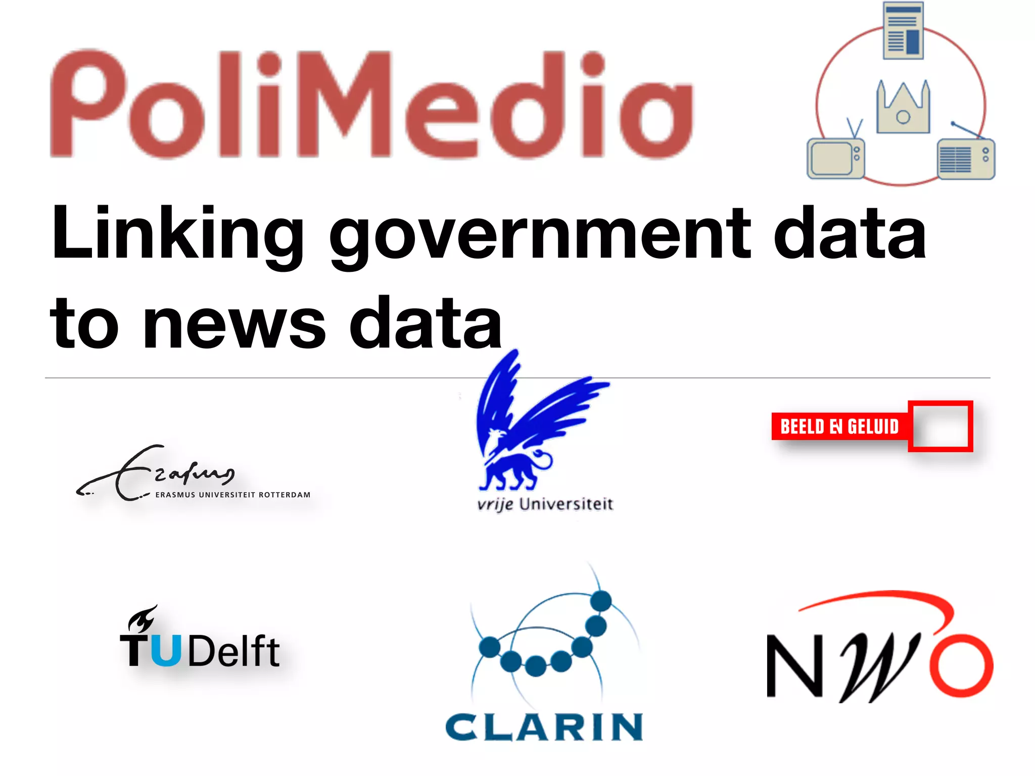Linking government data
to news data
 