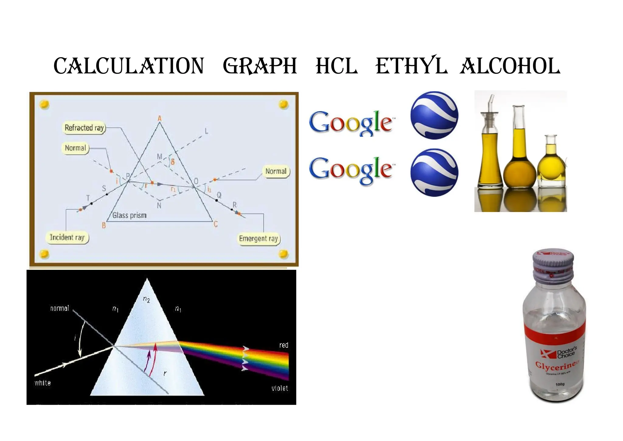 CALCULATION GRAPH HCL ethyl alcohol
 