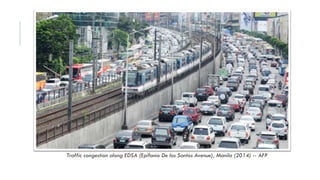 Traffic congestion along EDSA (Epifanio De los Santos Avenue), Manila (2014) -- AFP
 
