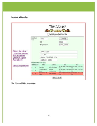 Lookup a Member




The Prince of Tides is past due.




                                   10
 