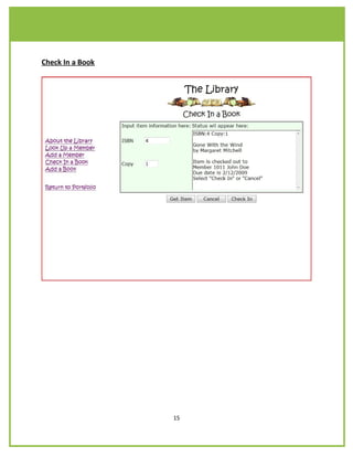 Check In a Book




                  15
 