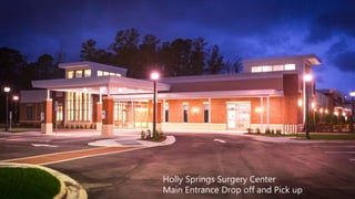 Holly Springs Surgery Center
Main Entrance Drop off and Pick up
 