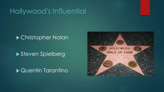 Hollywood's Influential
 Christopher Nolan
 Steven Spielberg
 Quentin Tarantino
 